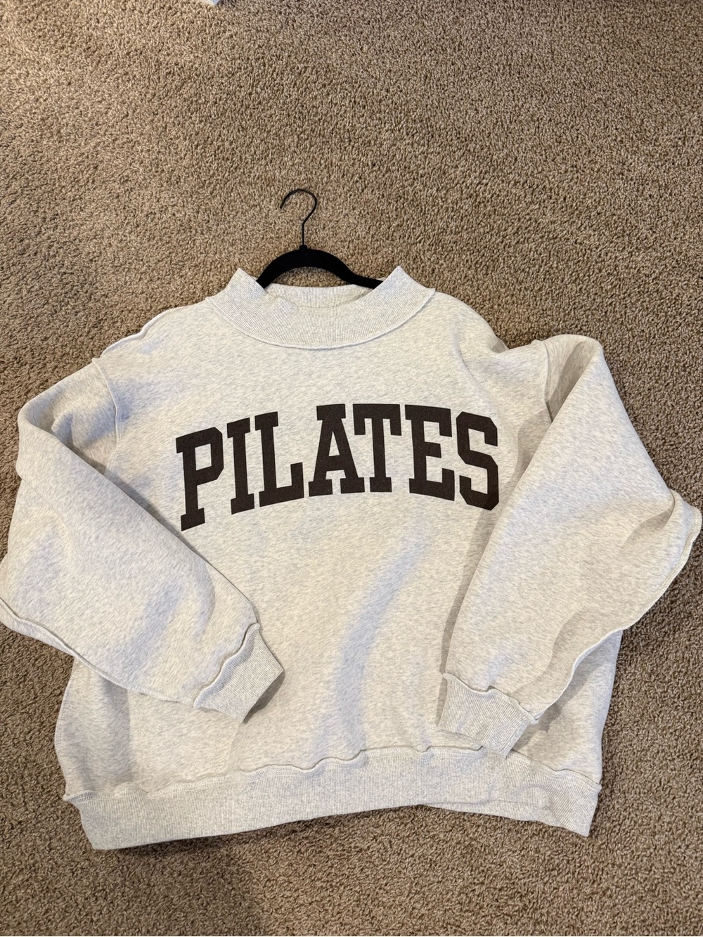Women’s Oversized Size S/M “Pilates” and “Yoga” Reversible Sweatshirt